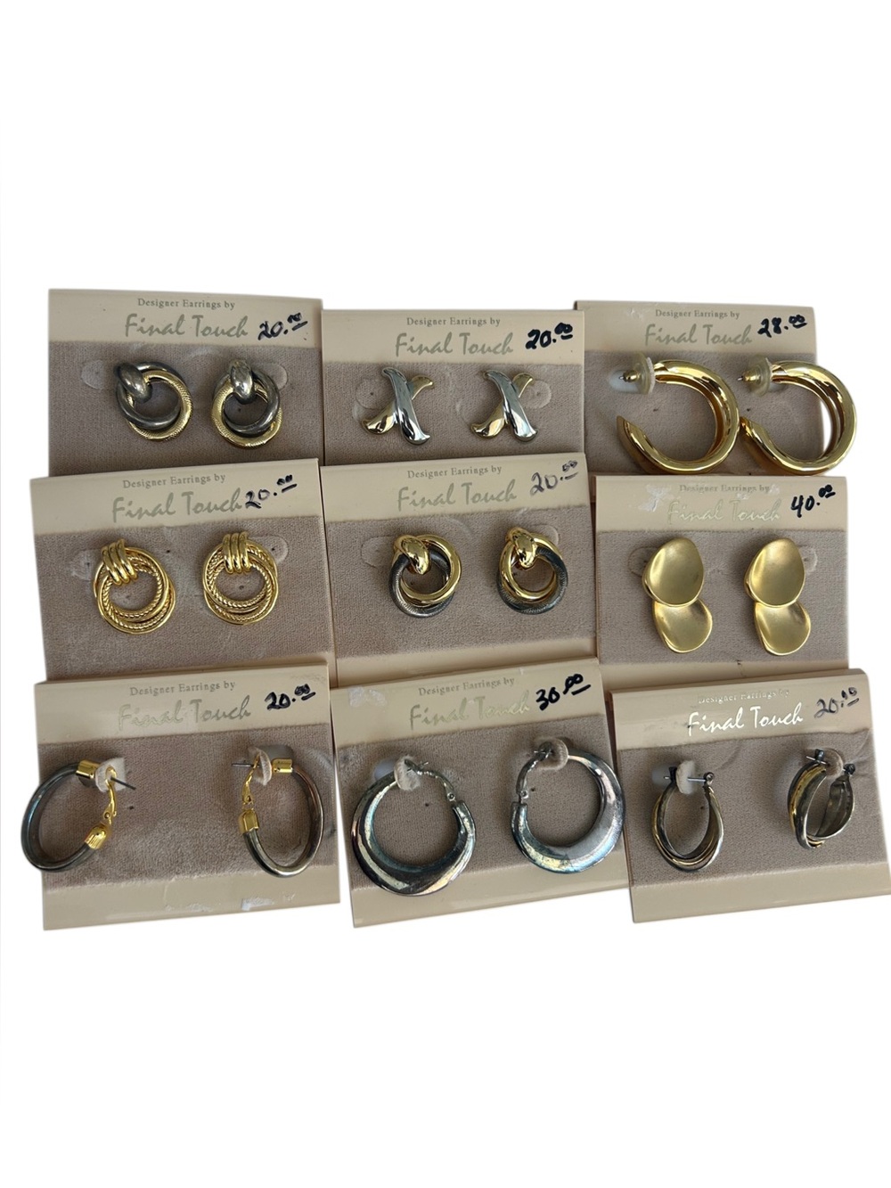 Final Touch Mixed Metal Earrings